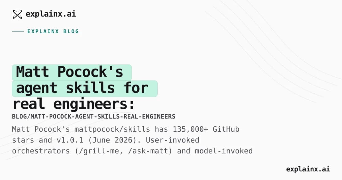 Matt Pocock's agent skills for real engineers: TDD, planning, and production-grade workflows