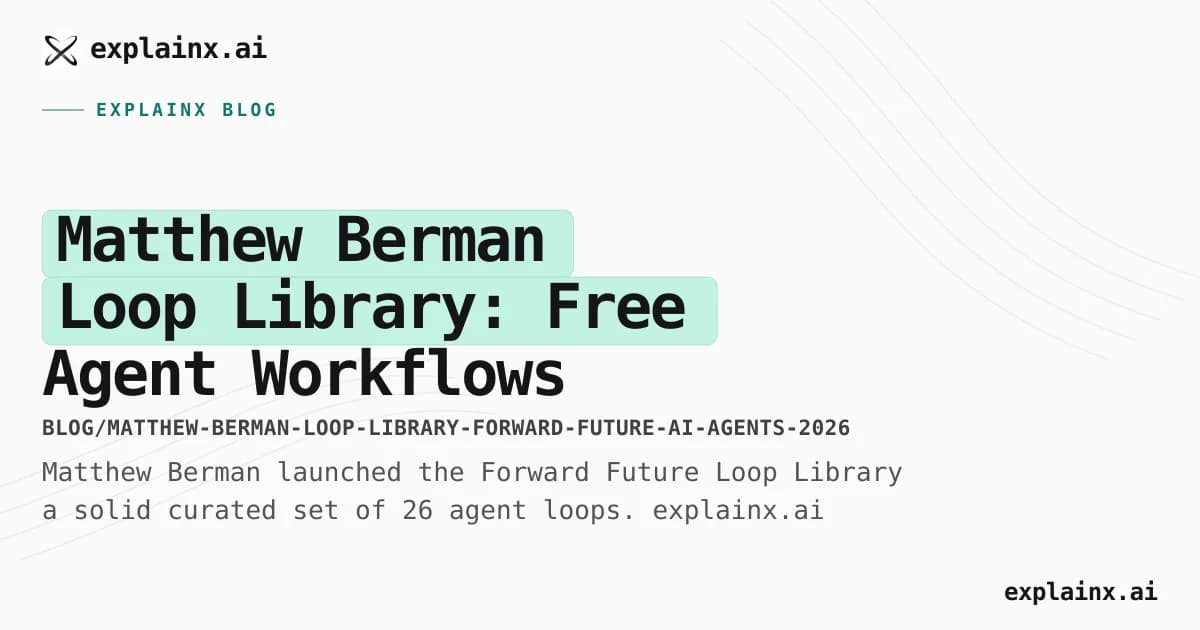 Matthew Berman Loop Library: Free Agent Workflows for Developers (2026)