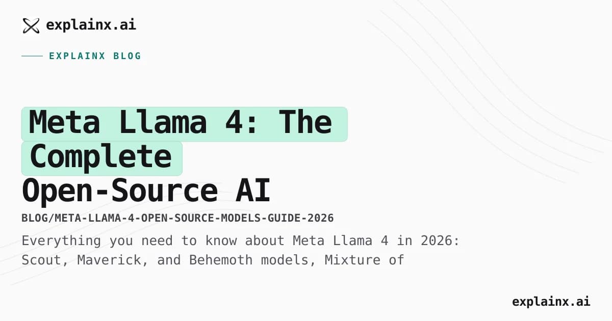 Meta Llama 4: The Complete Open-Source AI Model Guide 2026