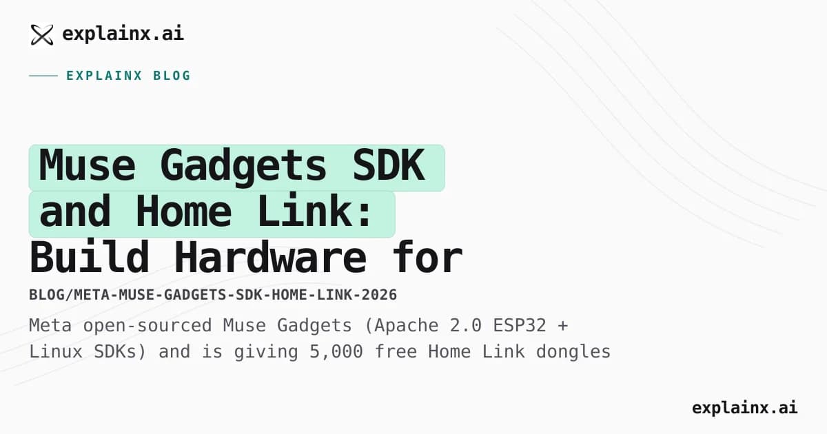 Muse Gadgets SDK and Home Link: Build Hardware for Meta Muse