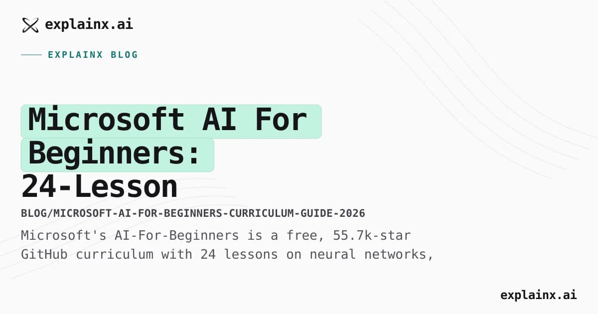 Microsoft AI For Beginners: 24-Lesson Curriculum, Reviewed