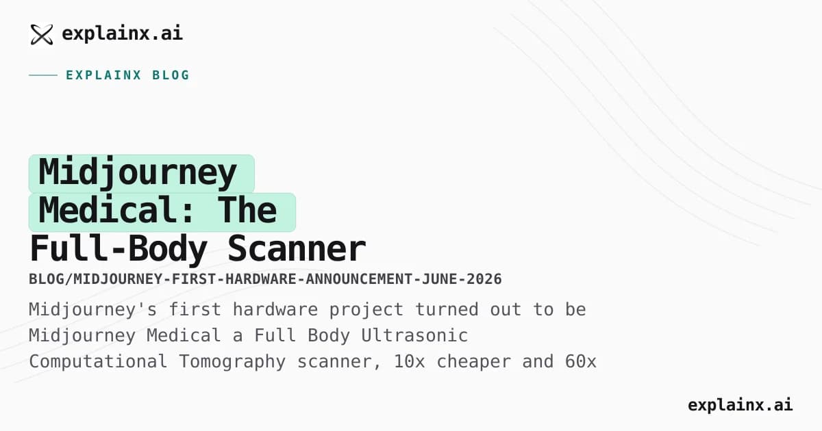 Midjourney Medical: The Full-Body Scanner That Was Actually Announced (Plus the Pre-Event Speculation)