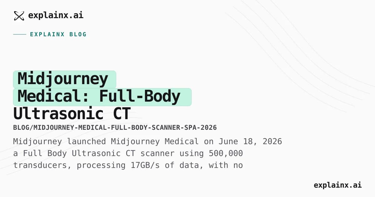 Midjourney Medical: Full-Body Ultrasonic CT Scanner, 60 Seconds, No Radiation — Everything from the Official Announcement