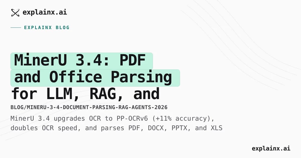 MinerU 3.4: PDF and Office Parsing for LLM, RAG, and Agent Workflows