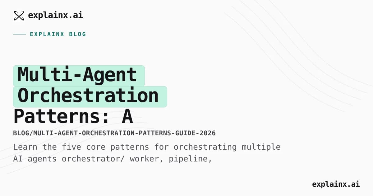Multi-Agent Orchestration Patterns: A Production Guide (2026)