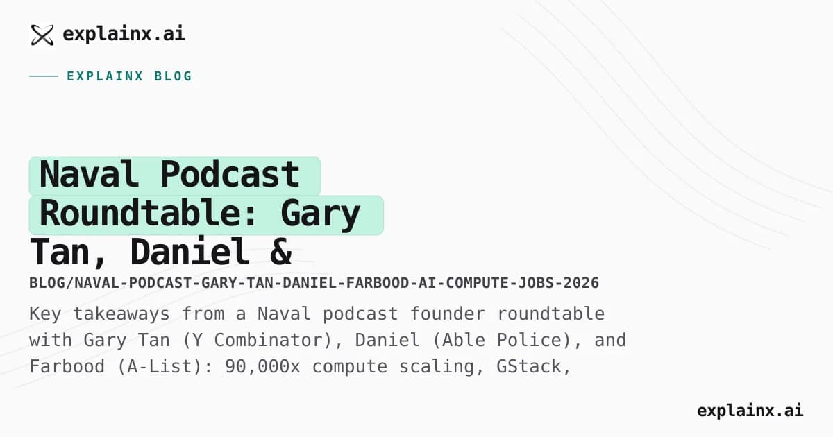 Naval Podcast Roundtable: Gary Tan, Daniel & Farbood on AI Compute, Jobs, and ASI