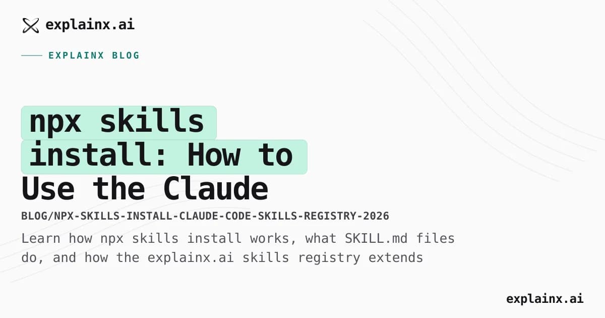 npx skills install: How to Use the Claude Code Skills Registry in 2026