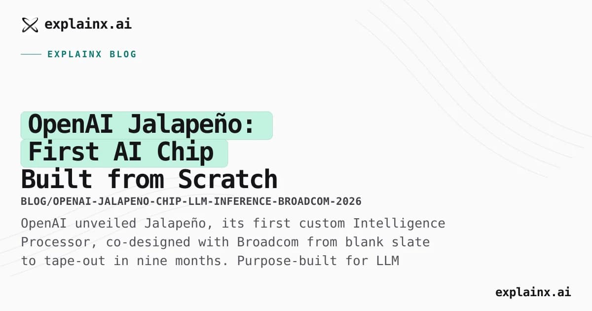 OpenAI Jalapeño: First AI Chip Built from Scratch for LLM Inference, Co-Developed with Broadcom