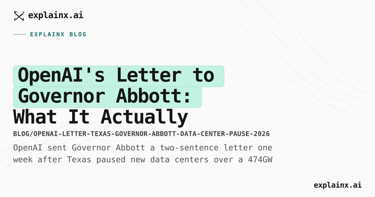 OpenAI's Letter to Governor Abbott: What It Actually Commits To
