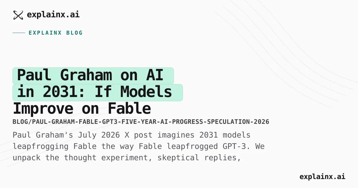 Paul Graham on AI in 2031: If Models Improve on Fable Like Fable Improved on GPT-3