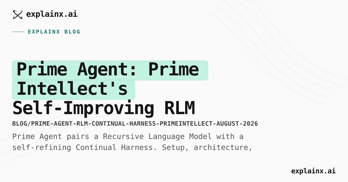 Prime Agent: Prime Intellect's Self-Improving RLM Coding Agent