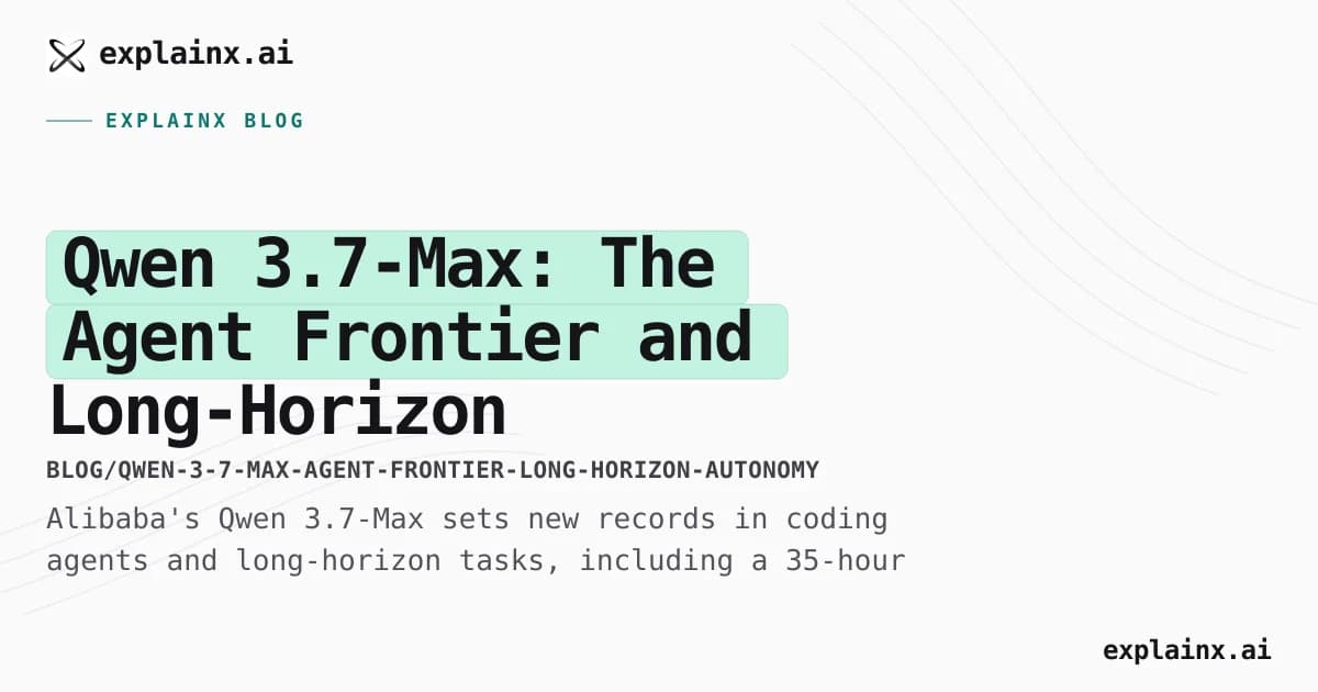 Qwen 3.7-Max: The Agent Frontier and Long-Horizon Autonomy