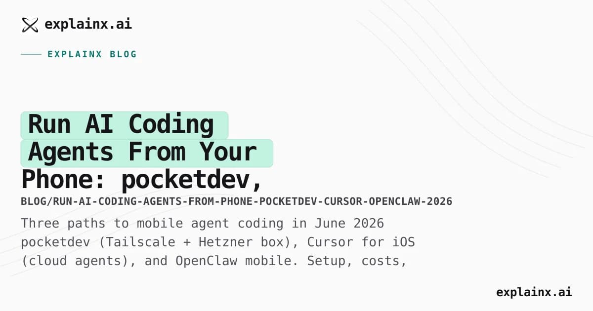 Run AI Coding Agents From Your Phone: pocketdev, Cursor iOS, and OpenClaw