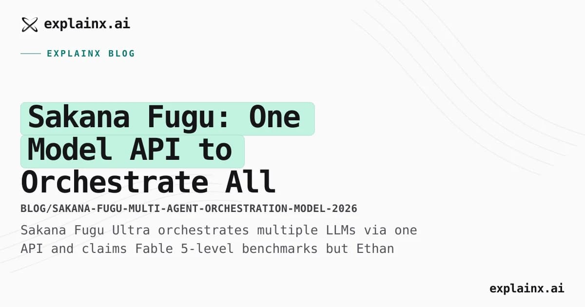 Sakana Fugu: One Model API to Orchestrate All the Others