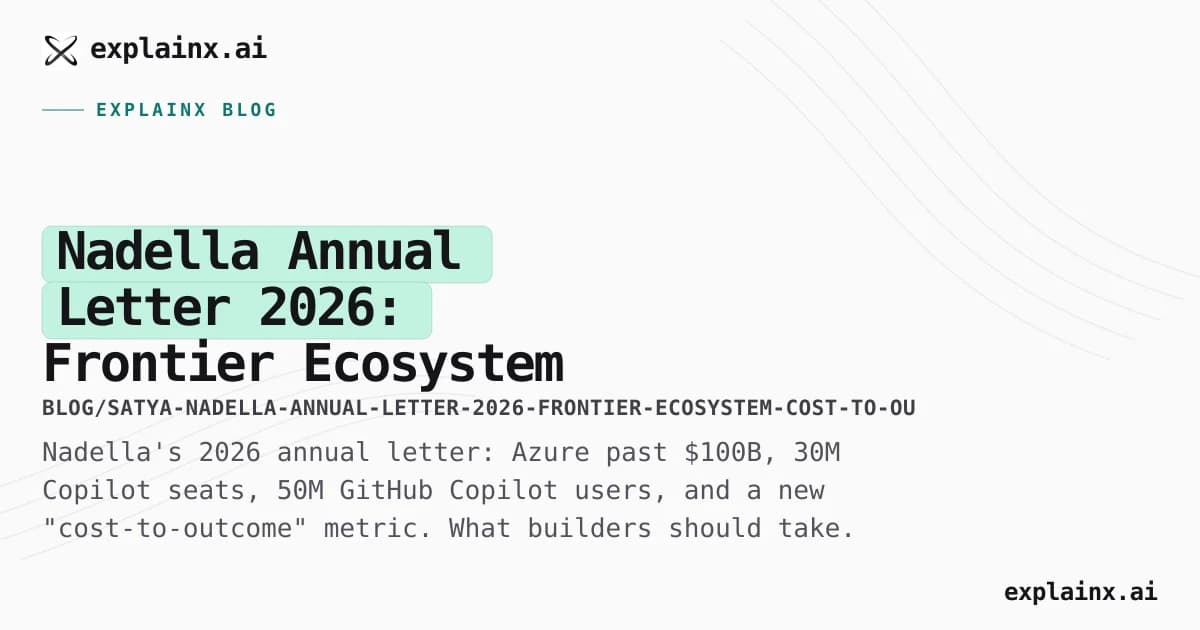 Nadella Annual Letter 2026: Frontier Ecosystem and the Cost-to-Outcome Frontier