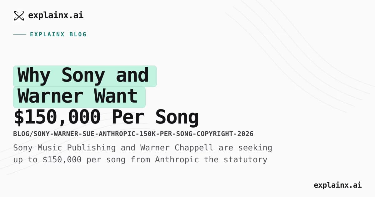 Why Sony and Warner Want $150,000 Per Song From Anthropic