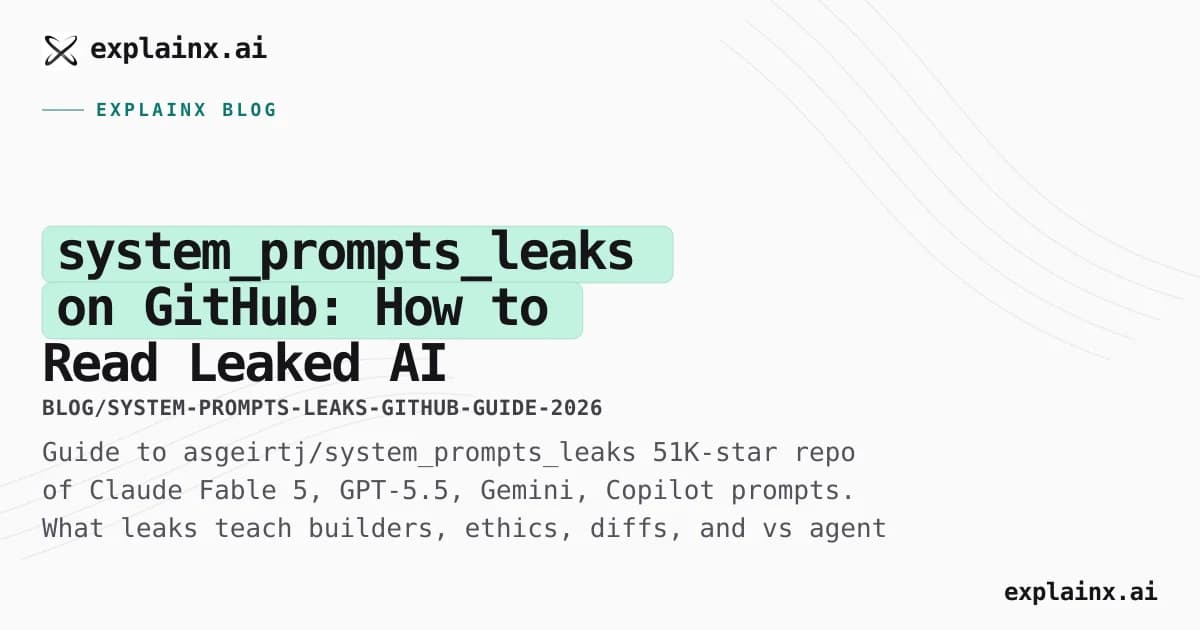 system_prompts_leaks on GitHub: How to Read Leaked AI System Prompts (Claude, GPT, Gemini, Copilot)