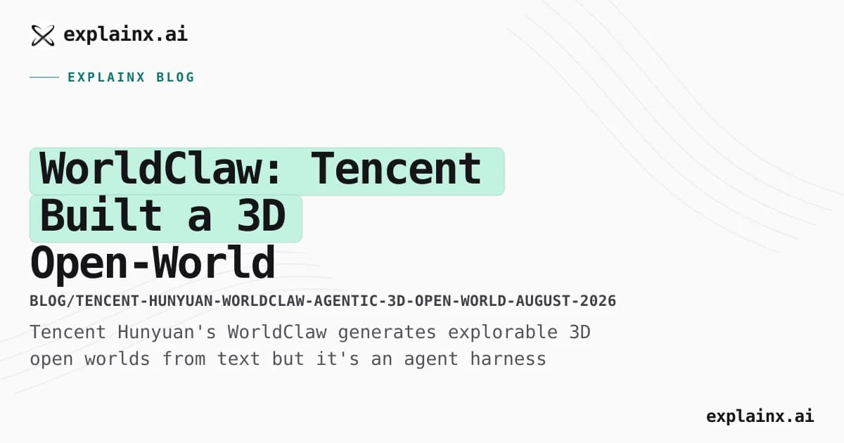 WorldClaw: Tencent Built a 3D Open-World Generator on Claude Opus 4.8