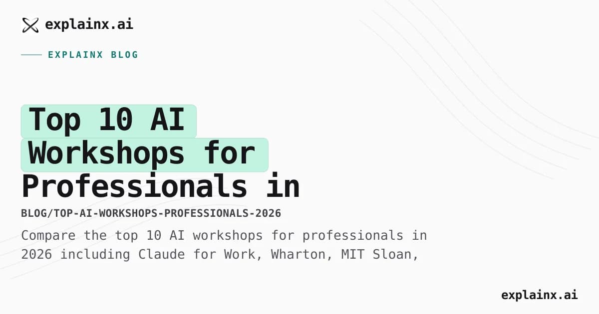 Top 10 AI Workshops for Professionals in 2026: Complete Comparison Guide
