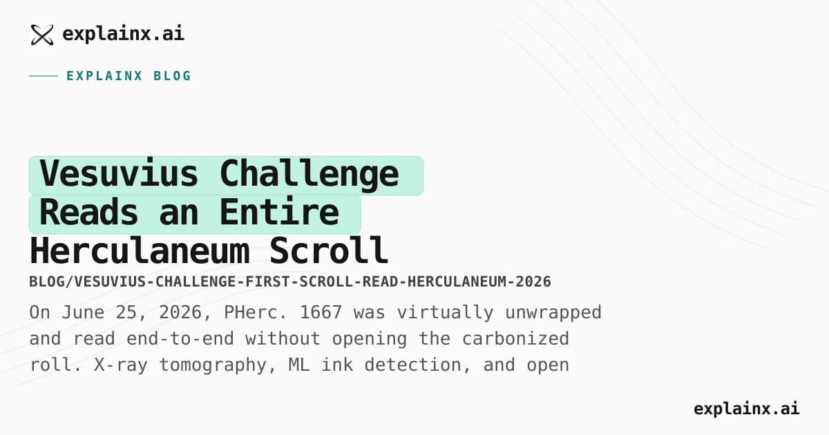 Vesuvius Challenge Reads an Entire Herculaneum Scroll — First Time in 2,000 Years