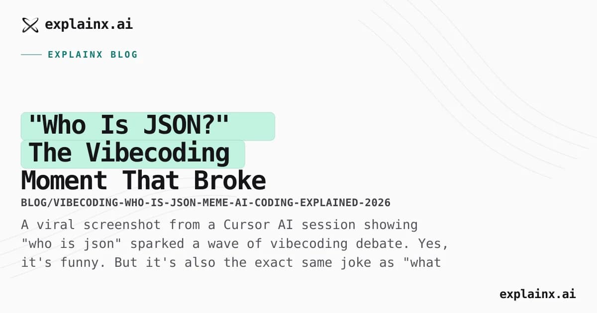 "Who Is JSON?" — The Vibecoding Moment That Broke the Internet (And What It Actually Means)