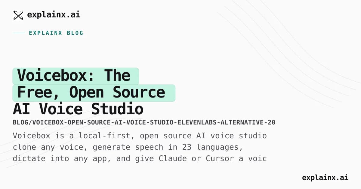 Voicebox: The Free, Open Source AI Voice Studio That Replaces ElevenLabs and WisprFlow in One App