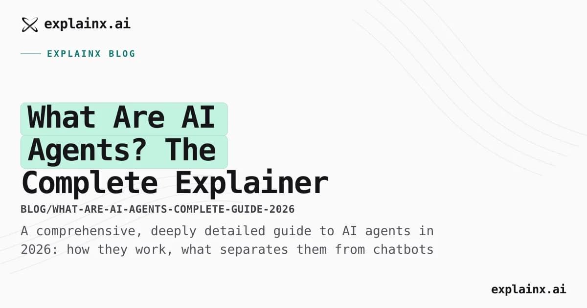What Are AI Agents? The Complete Explainer for 2026