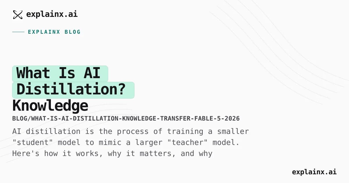 What Is AI Distillation? Knowledge Transfer, Model Compression, and the Fable 5 Controversy