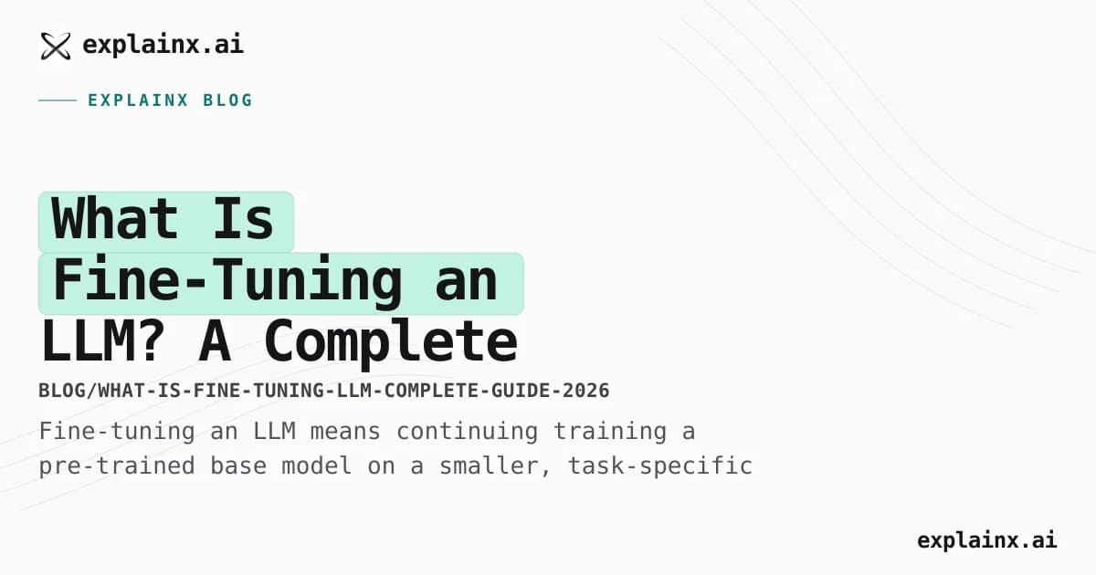 What Is Fine-Tuning an LLM? A Complete Guide for 2026