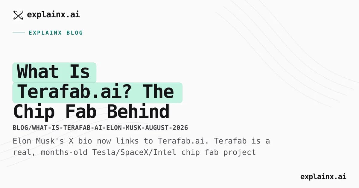 What Is Terafab.ai? The Chip Fab Behind Musk's X Bio Link