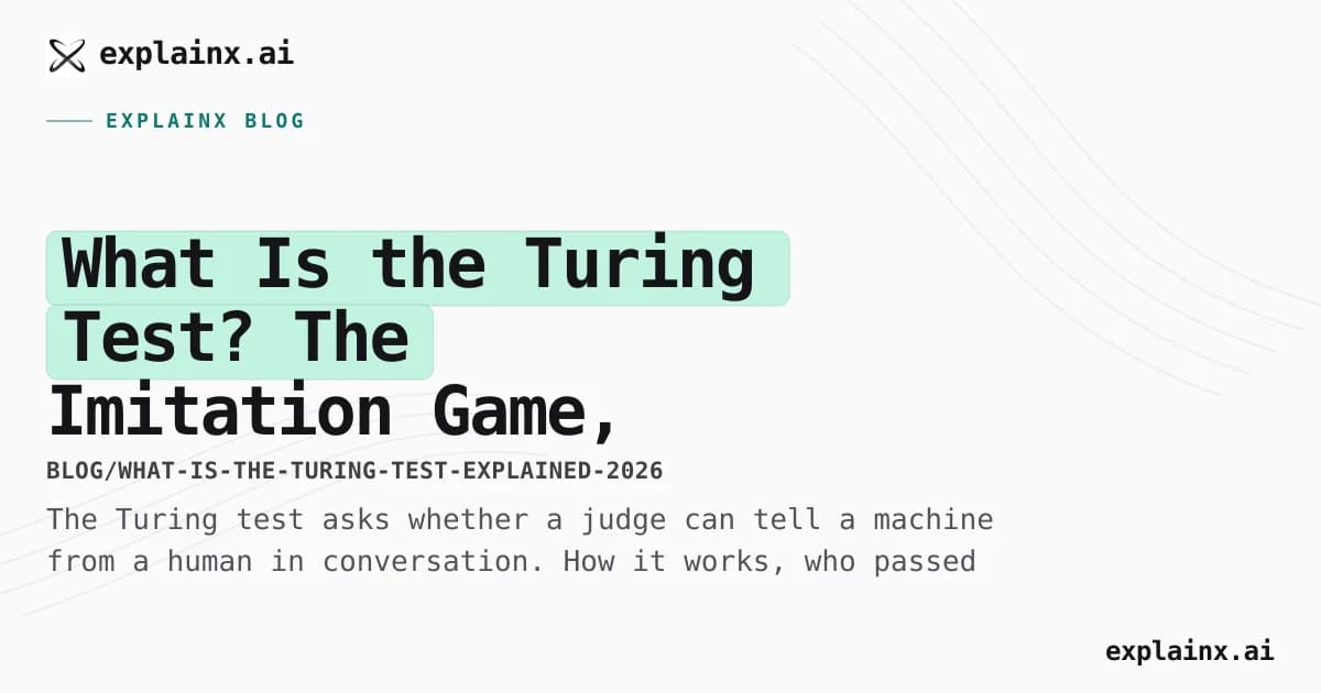 What Is the Turing Test? The Imitation Game, Explained for the AI Era