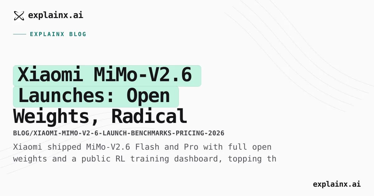 Xiaomi MiMo-V2.6 Launches: Open Weights, Radical Training Transparency