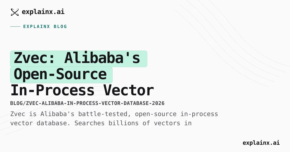 Zvec: Alibaba's Open-Source In-Process Vector Database (2026)