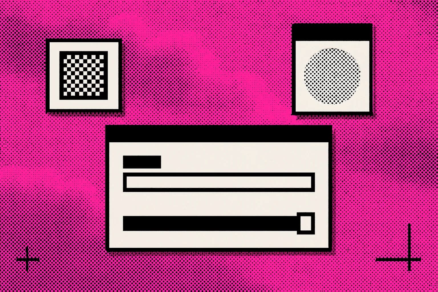 Retro desktop window comparing cost and latency bars for two models