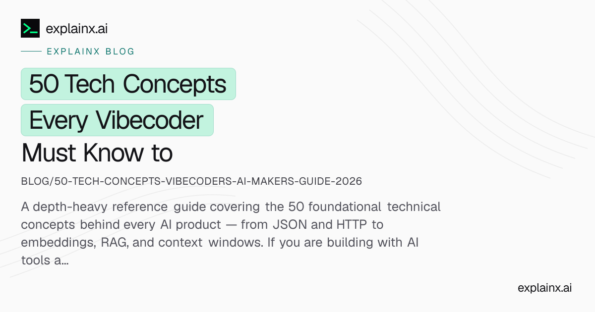 50 Tech Concepts Every Vibecoder Must Know (2026)