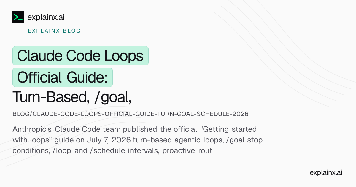 Claude Code Loops Guide: /goal, /loop, /schedule (2026)