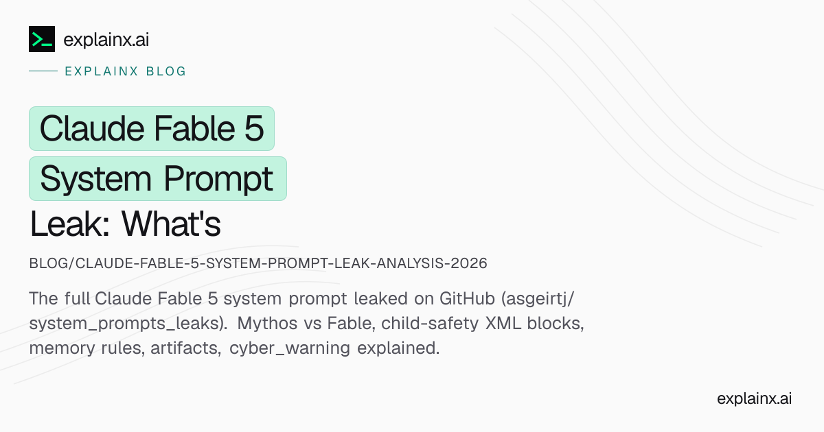 Claude Fable 5 System Prompt Leak Explained