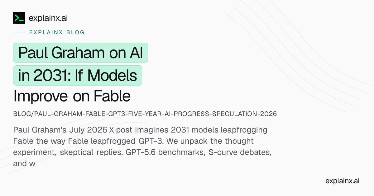 Paul Graham: Fable → 2031 AI Progress Debate