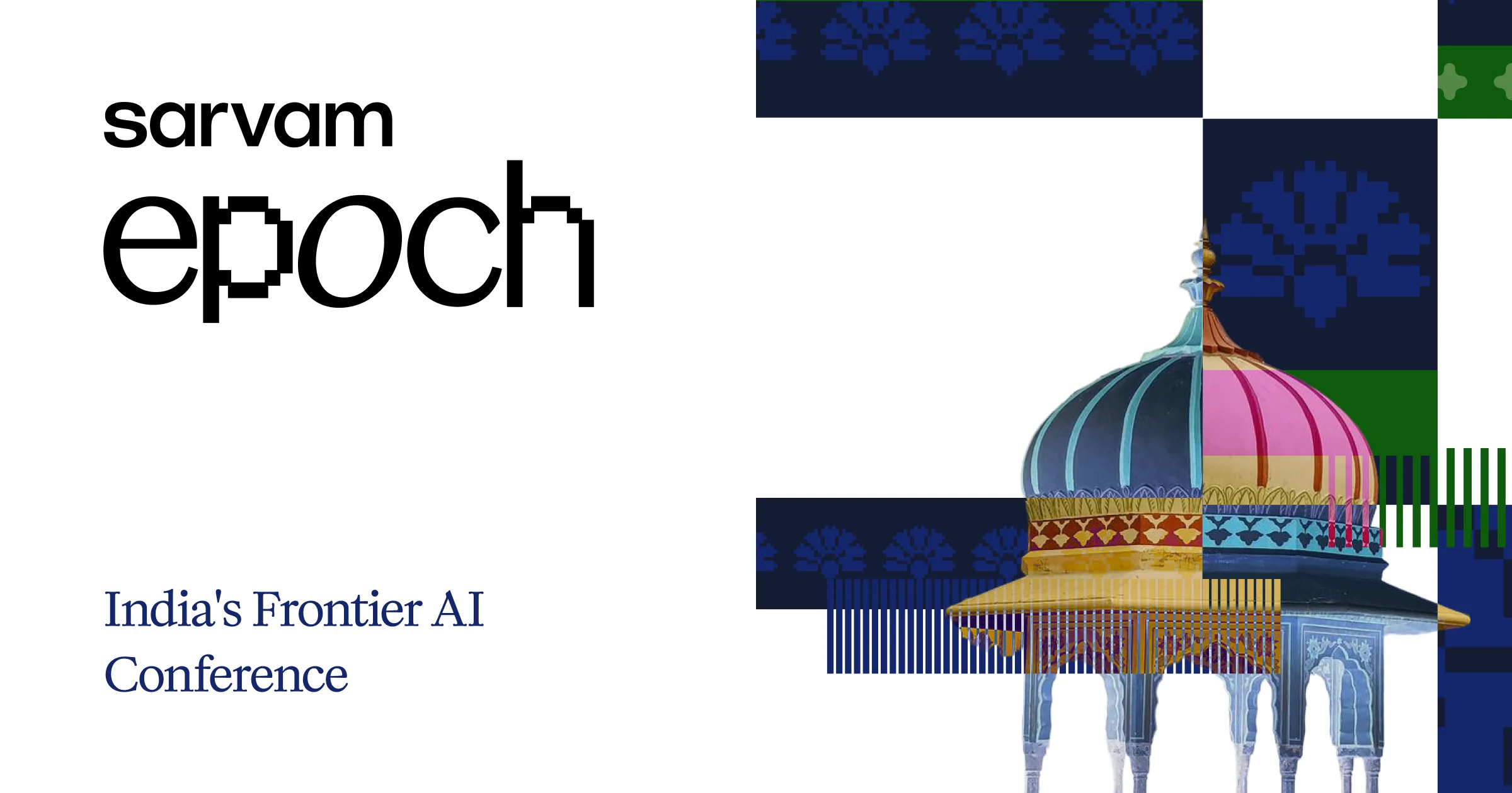 Sarvam Epoch 2026 official event artwork