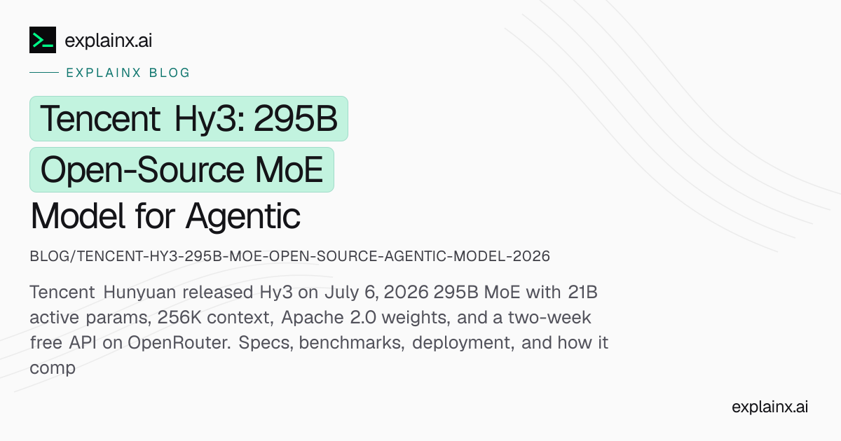 Tencent Hy3: 295B Open MoE for Agentic Coding