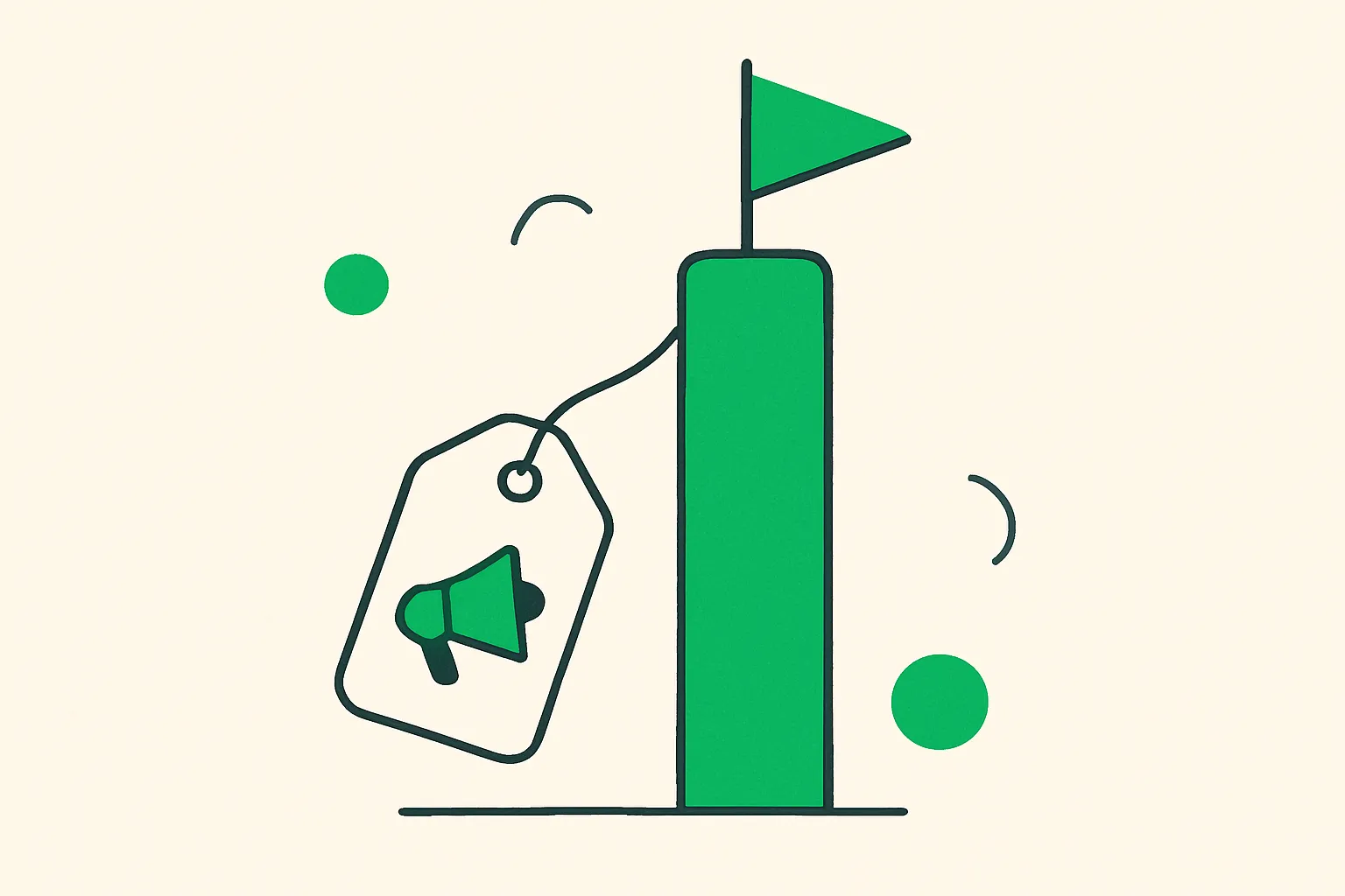 Ad tag attached to a revenue bar illustrating ads in AI Mode monetization