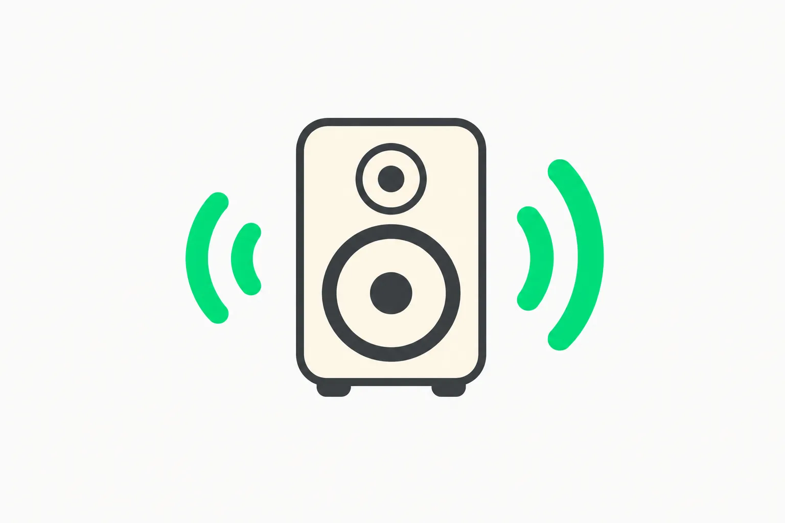 Audio spatial awareness illustration representing ambient microphones on wearable AI devices