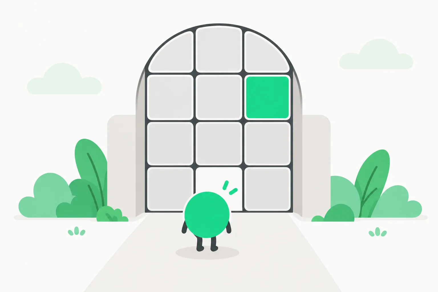 Gate with a waiting shape illustrating human in the loop approval before a military AI drone acts