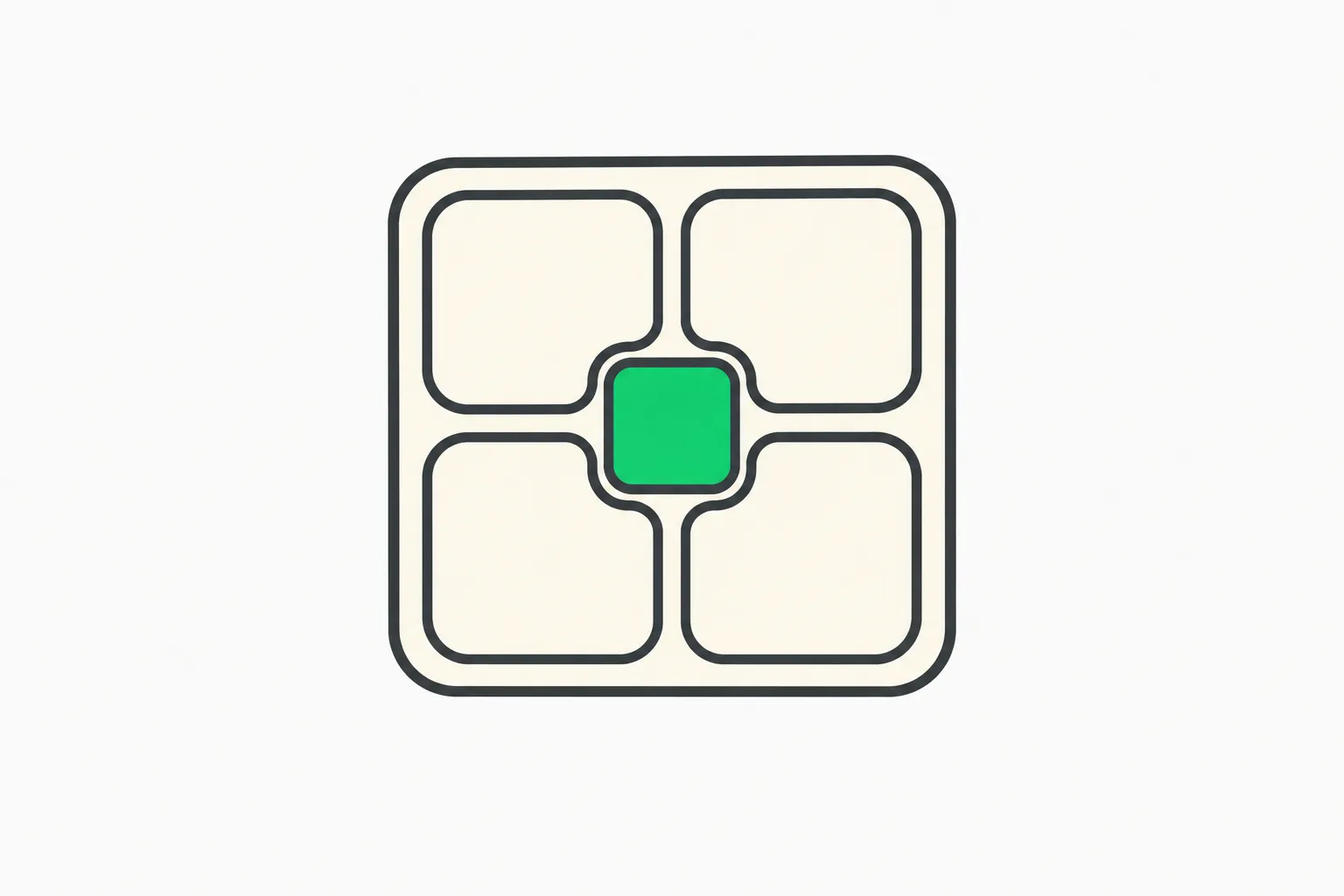 Chiplet tiles on one substrate representing the GPU supply behind the Anthropic Meta compute request