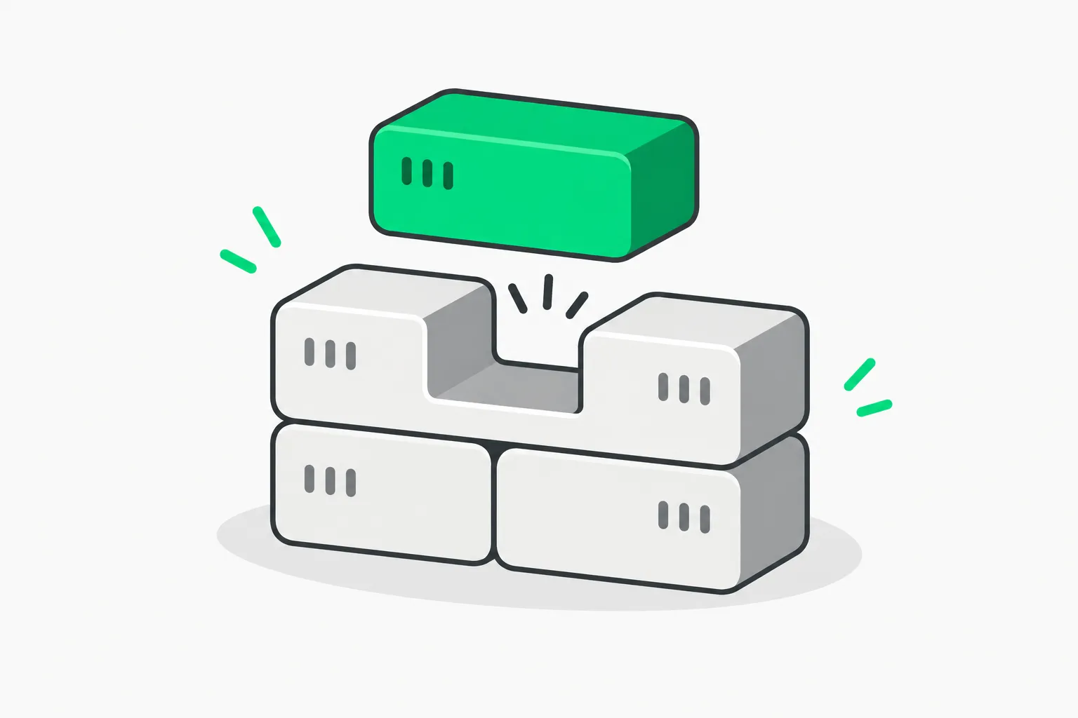 Stack of memory blocks showing the memory a 100B-parameter phone model needs at different quantization levels