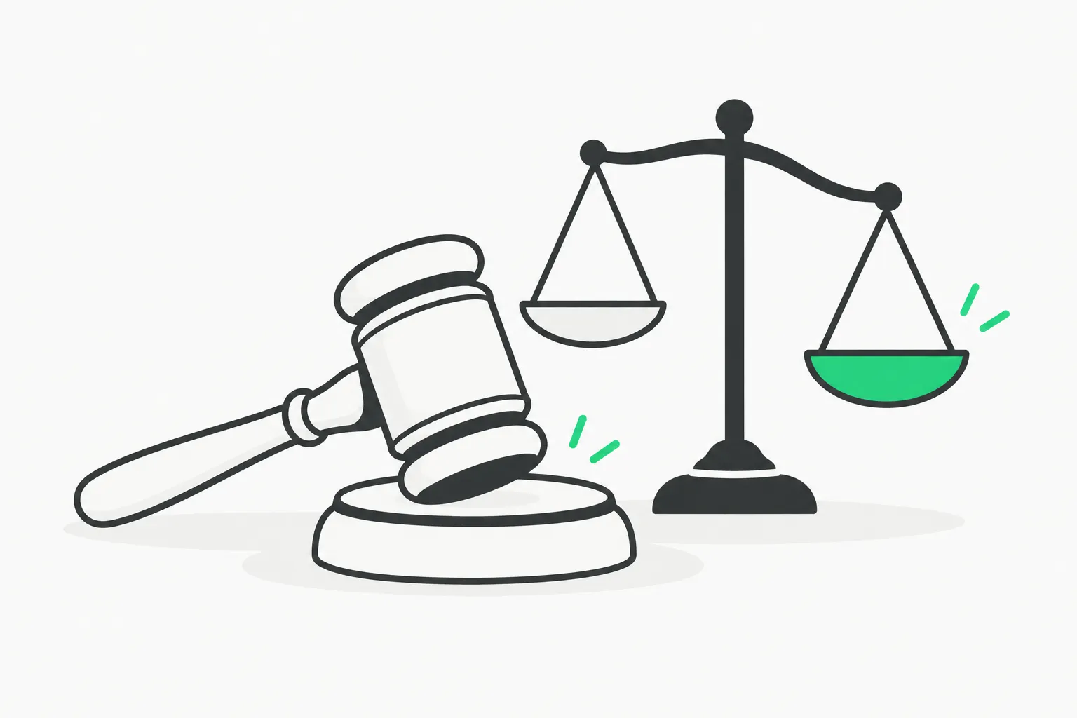Gavel and scale representing the sealed ShinyHunters arrest case and federal court proceedings