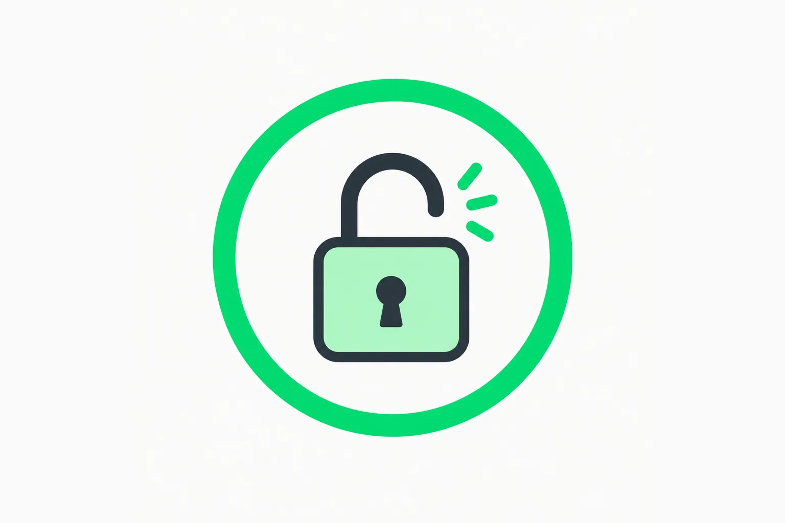 A badge with an open padlock and green ring illustrating the license terms attached to open-weight models