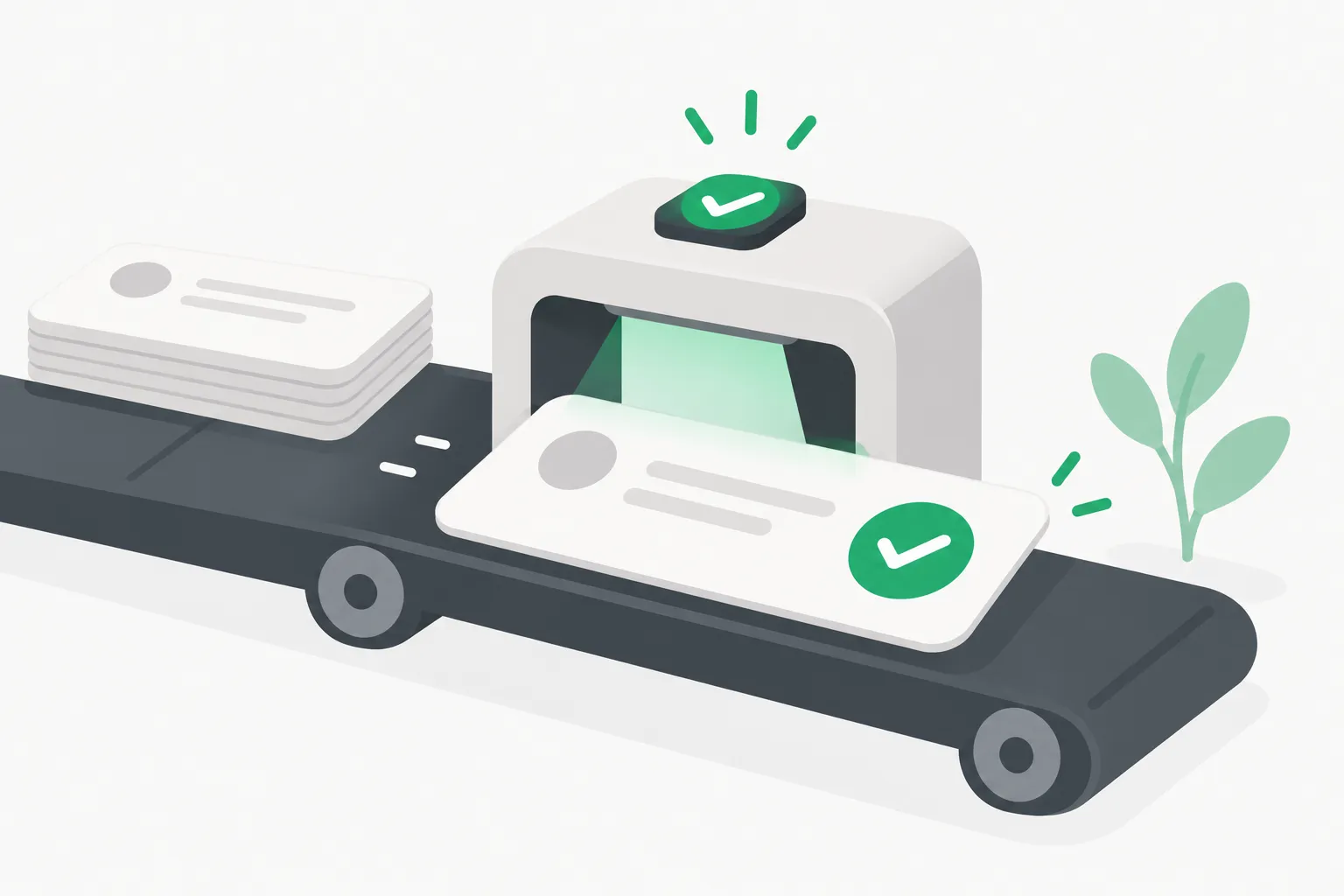 A verifier checkmark, illustrating how the NVIDIA Flora reward model scores robot attempts