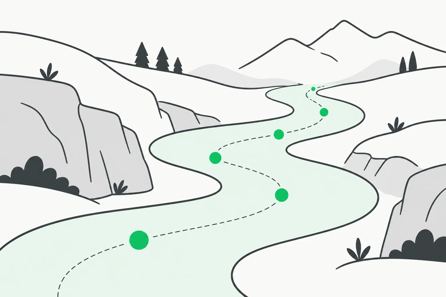 SSM state flowing like a river through each decode step, the bottleneck ReplaySSM targets