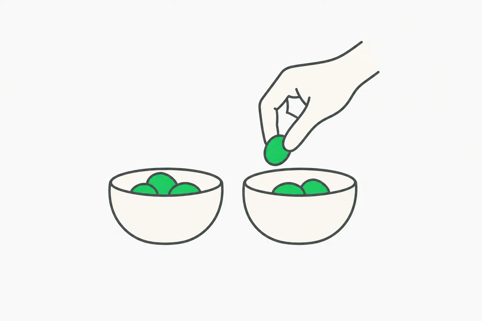 Consent bowls illustration for mental privacy and brain data consent in fMRI image reconstruction